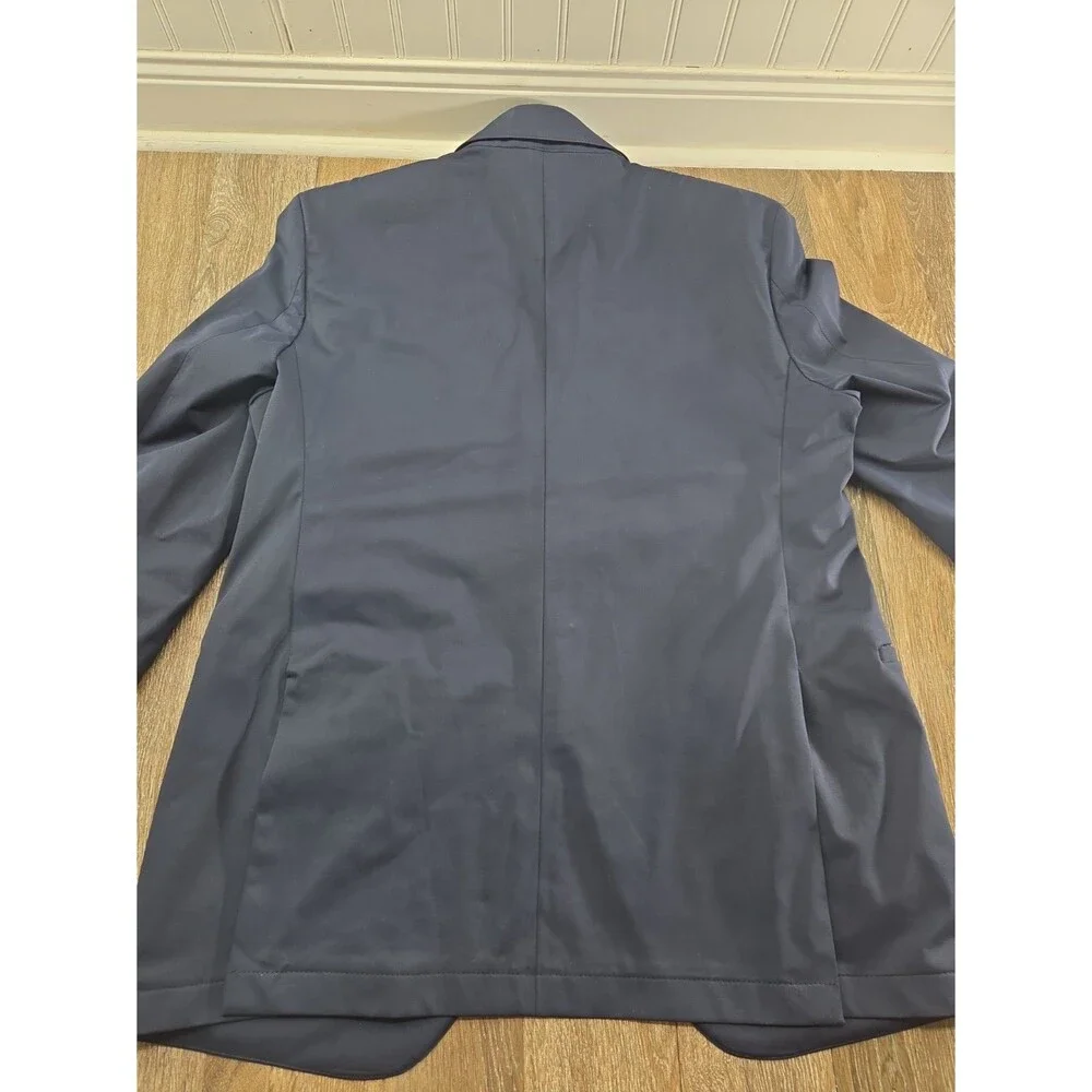 Men Twillory Tailored Fit Technical Fabric Suit Set Navy 42R Sport Blazer 34x31